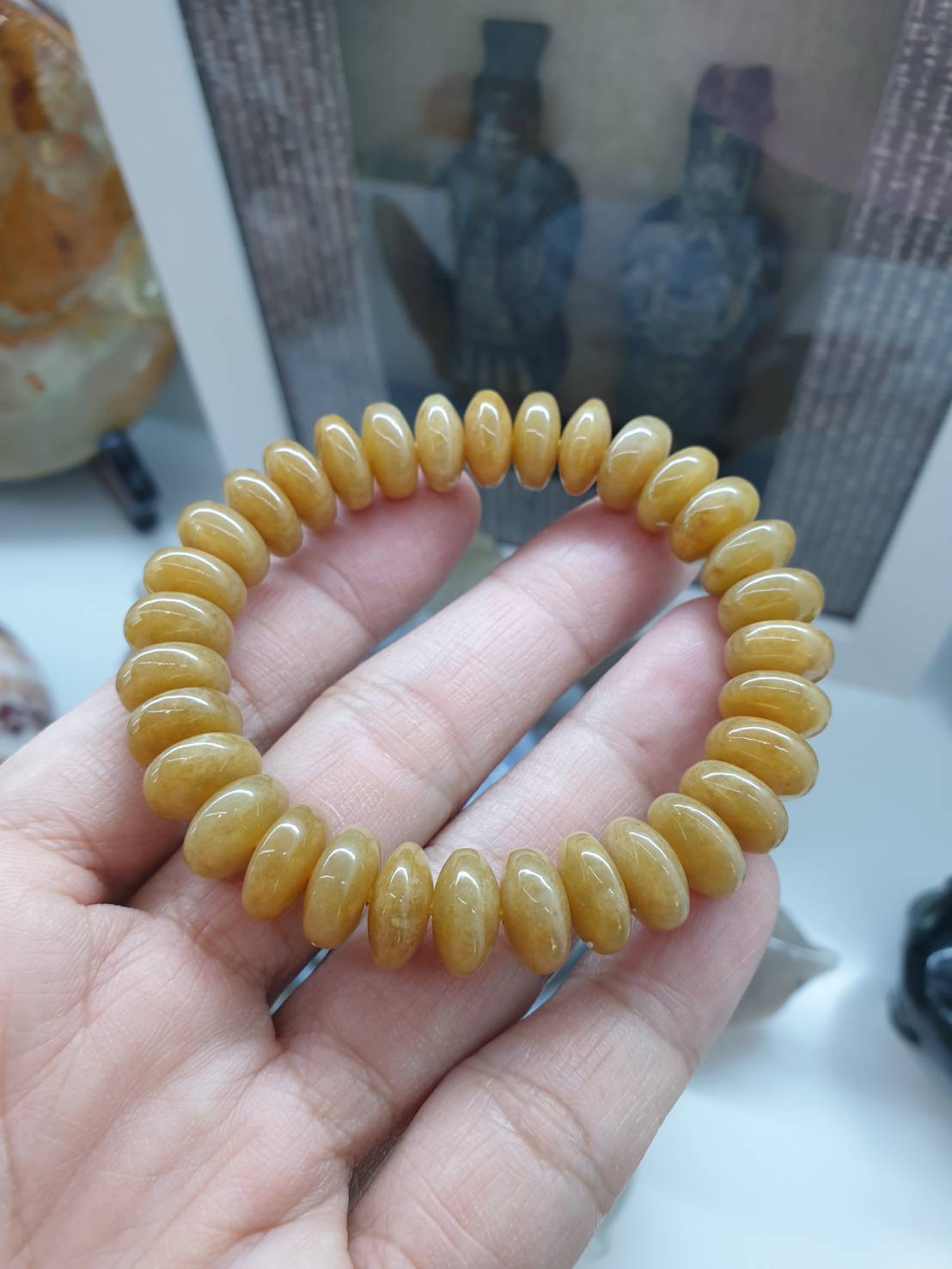 Jade Abacus Beads Bracelet | Original Jadeite - His or Hers Feng Shui Wrist Candy