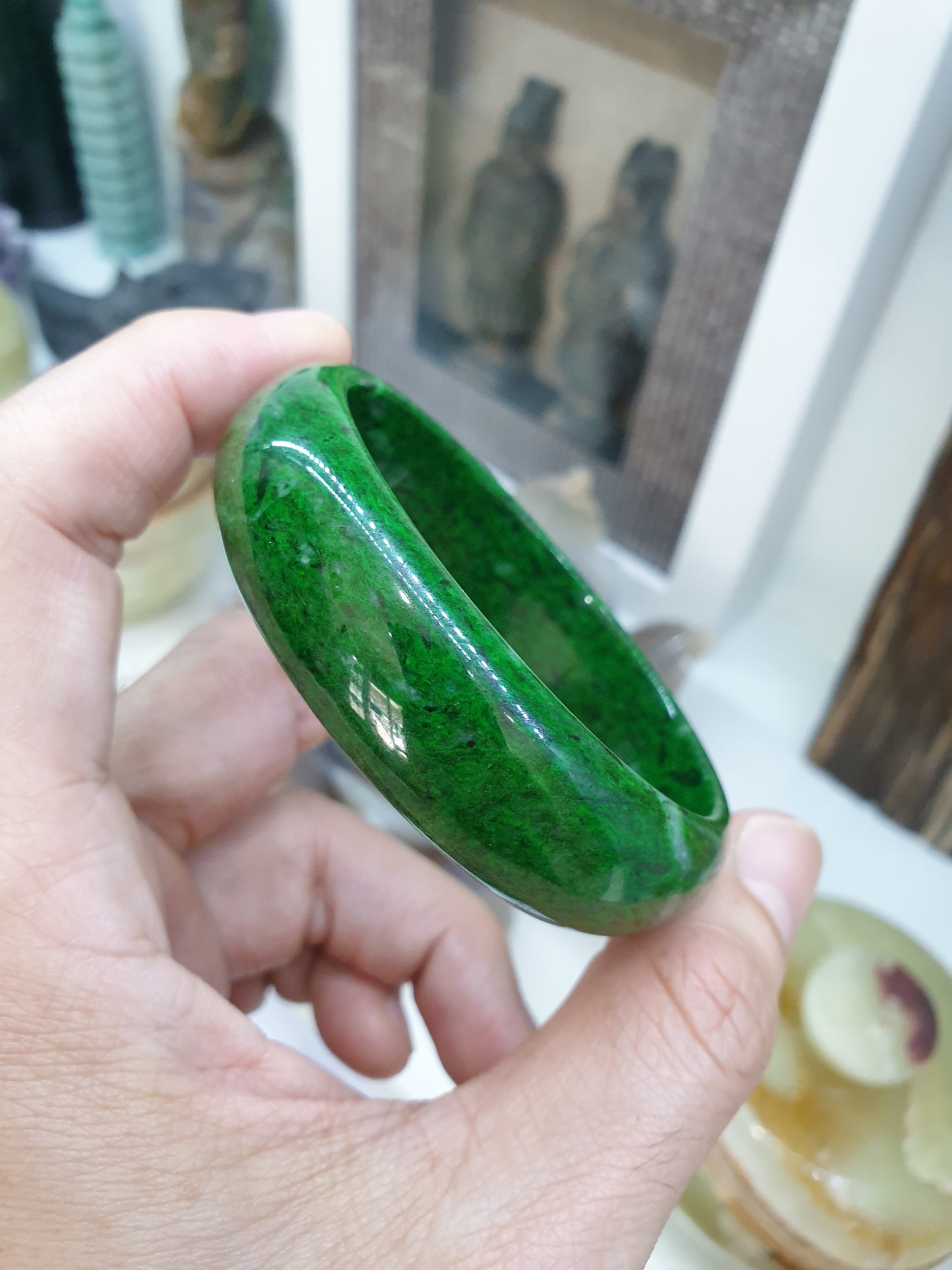Mawsitsit Jade Bangle (Size 59) | Original Mawsitsit Stone | Luxury Wrist Candy