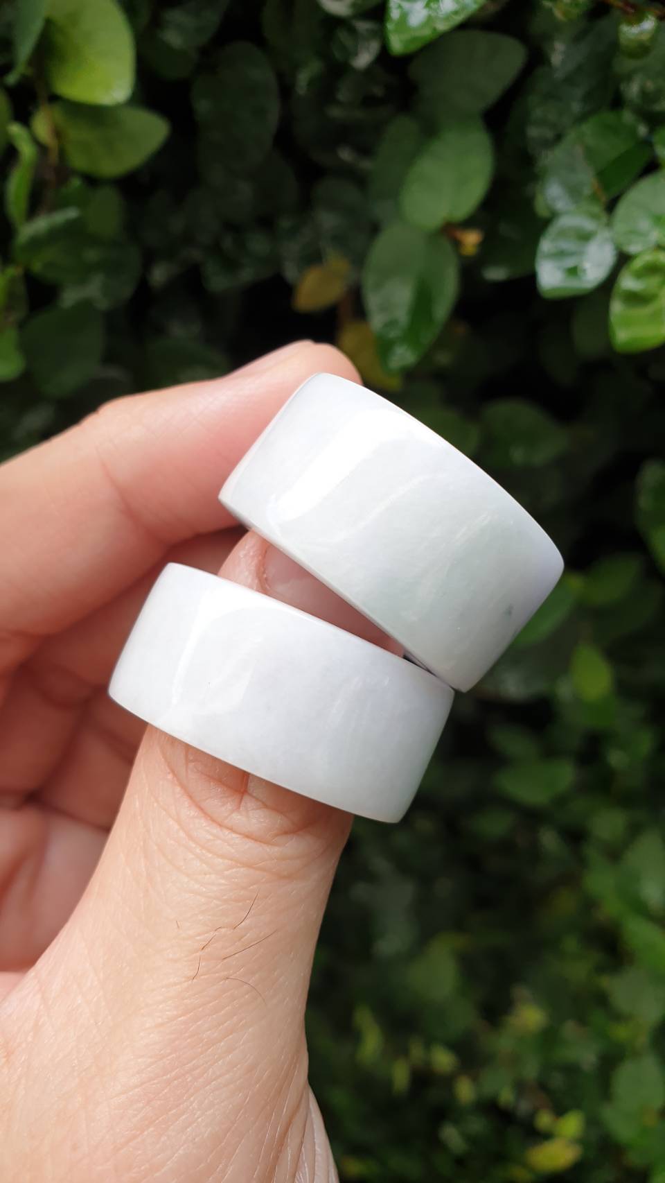 Lavender Jade Archers Ring 11US Fei Cui Type A Natural Myanmar Jadeite