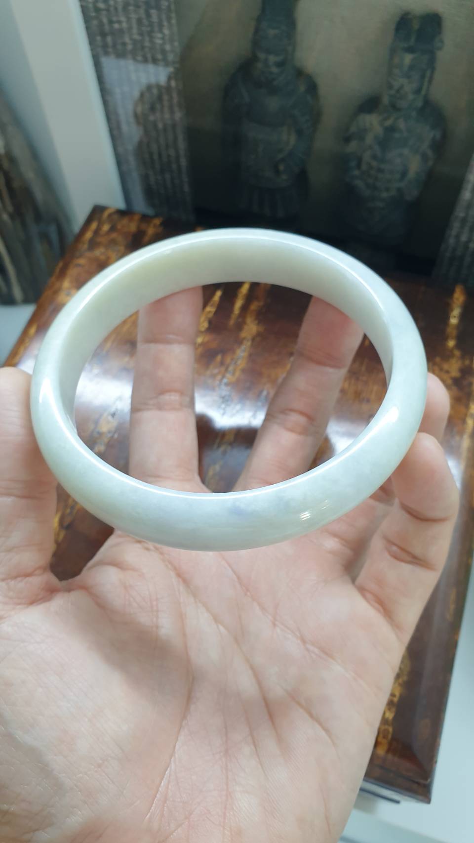 Plus Size Lavender Jade Bangles Size 79-80 Authentic Type A Jadeite