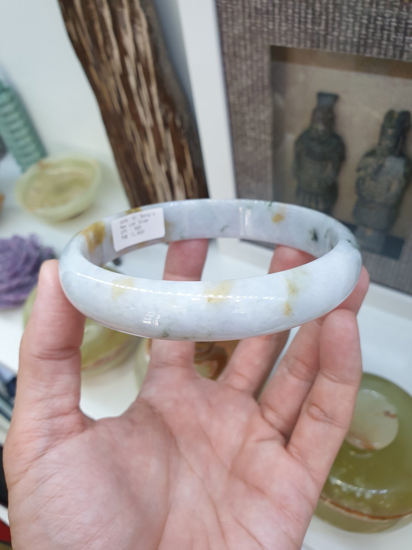 Plus Size Hok Lok Siew Jade Bangle Type A Jadeite Size 82-83