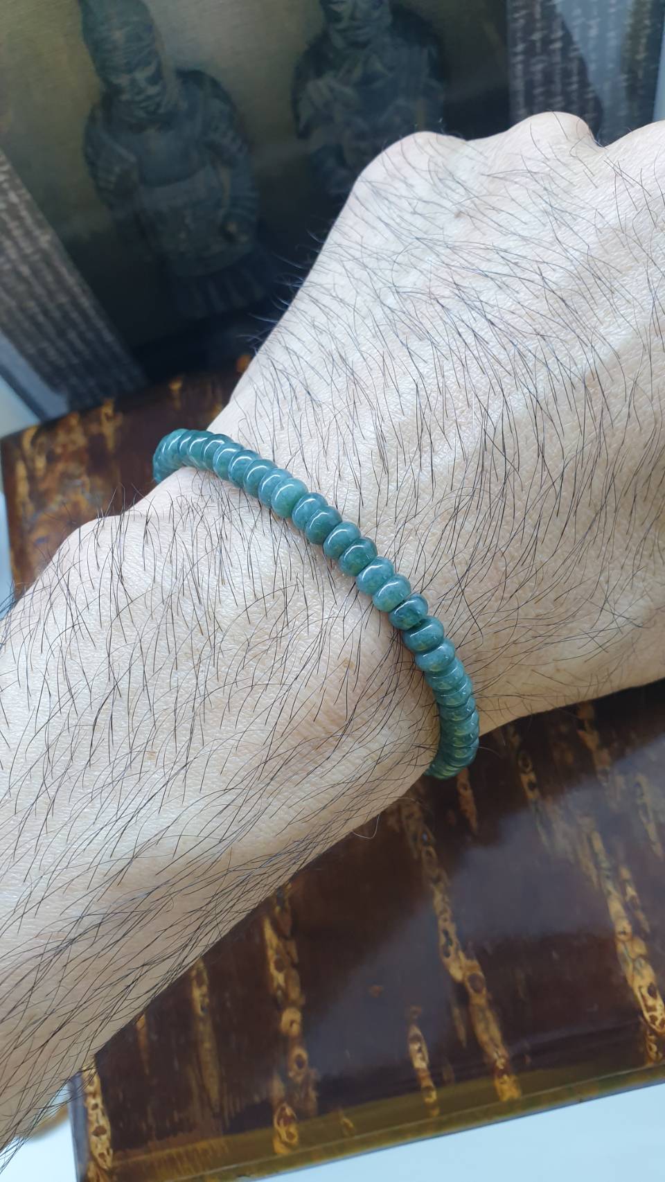 Jade Stack Bracelets, 17 cm (Set of 6 Multicolor Bracelets) | Type A Jadeite Abacus Beads | His or Hers Wealth Magnet Wristcandies