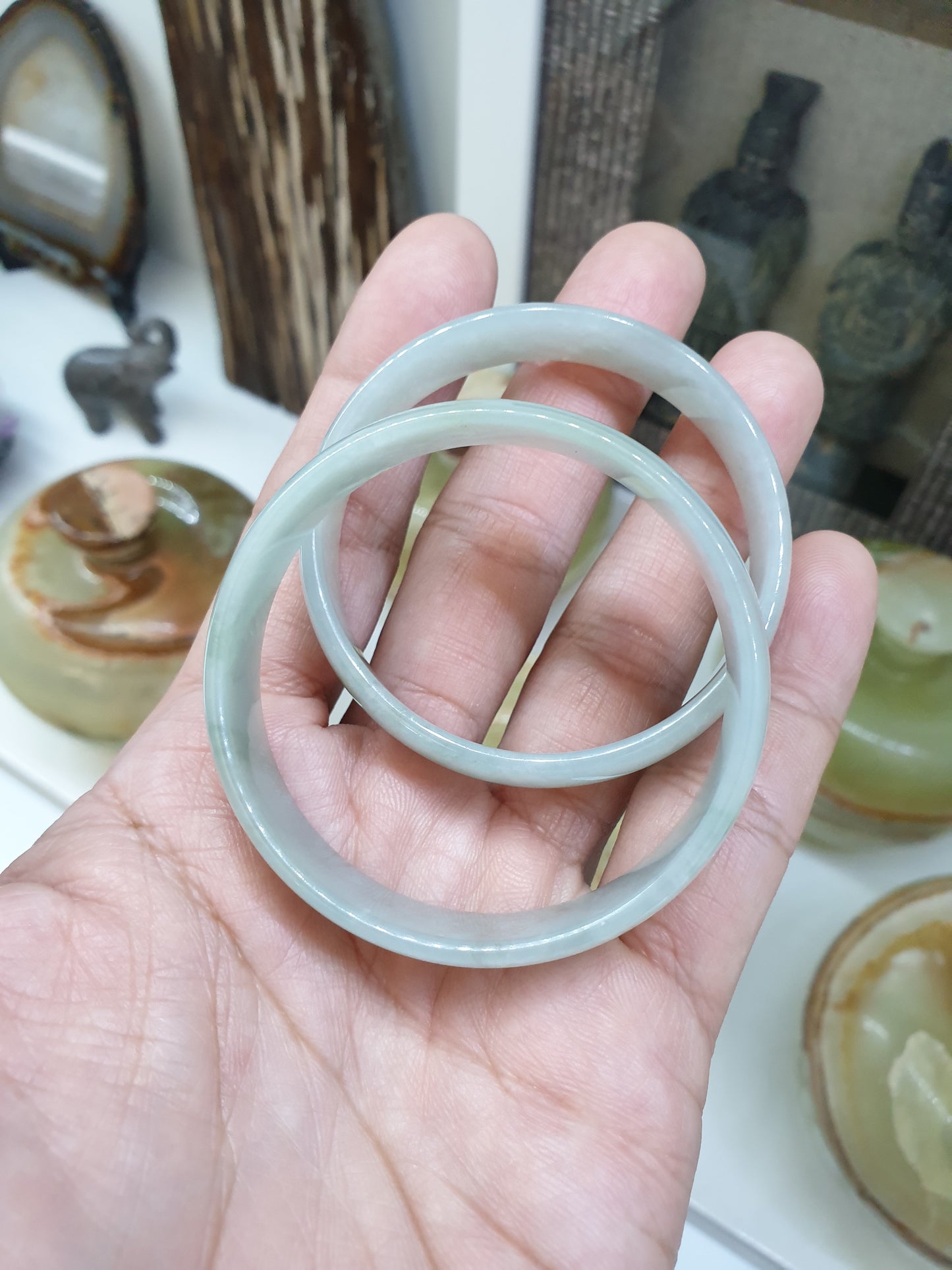 Jade Square Edge Bangle (S 51.5) | Fei Cui Type A Jadeite