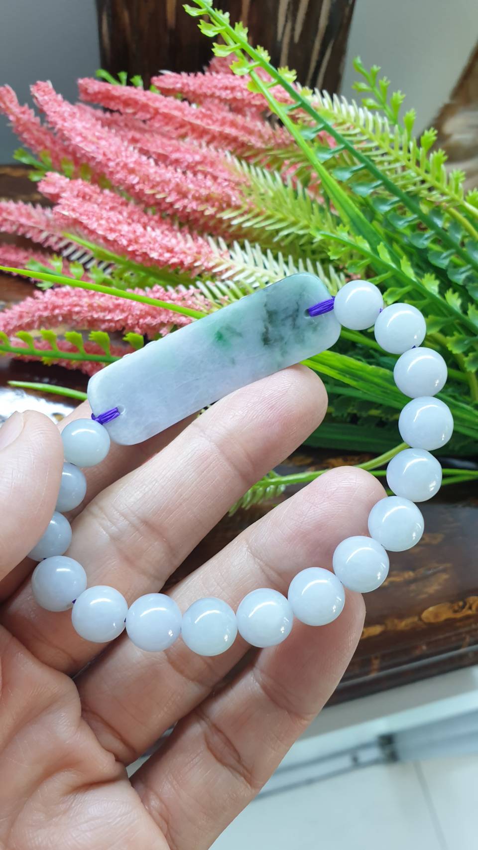 Lavender Jade Pixiu Bracelet 17cm Fei Cui Type A Myanmar Jadeite Wealth Wristband