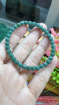 His or Hers Jade Beaded Wristband 17cm Type A Untreated Natural Jadeite 6mm Beads