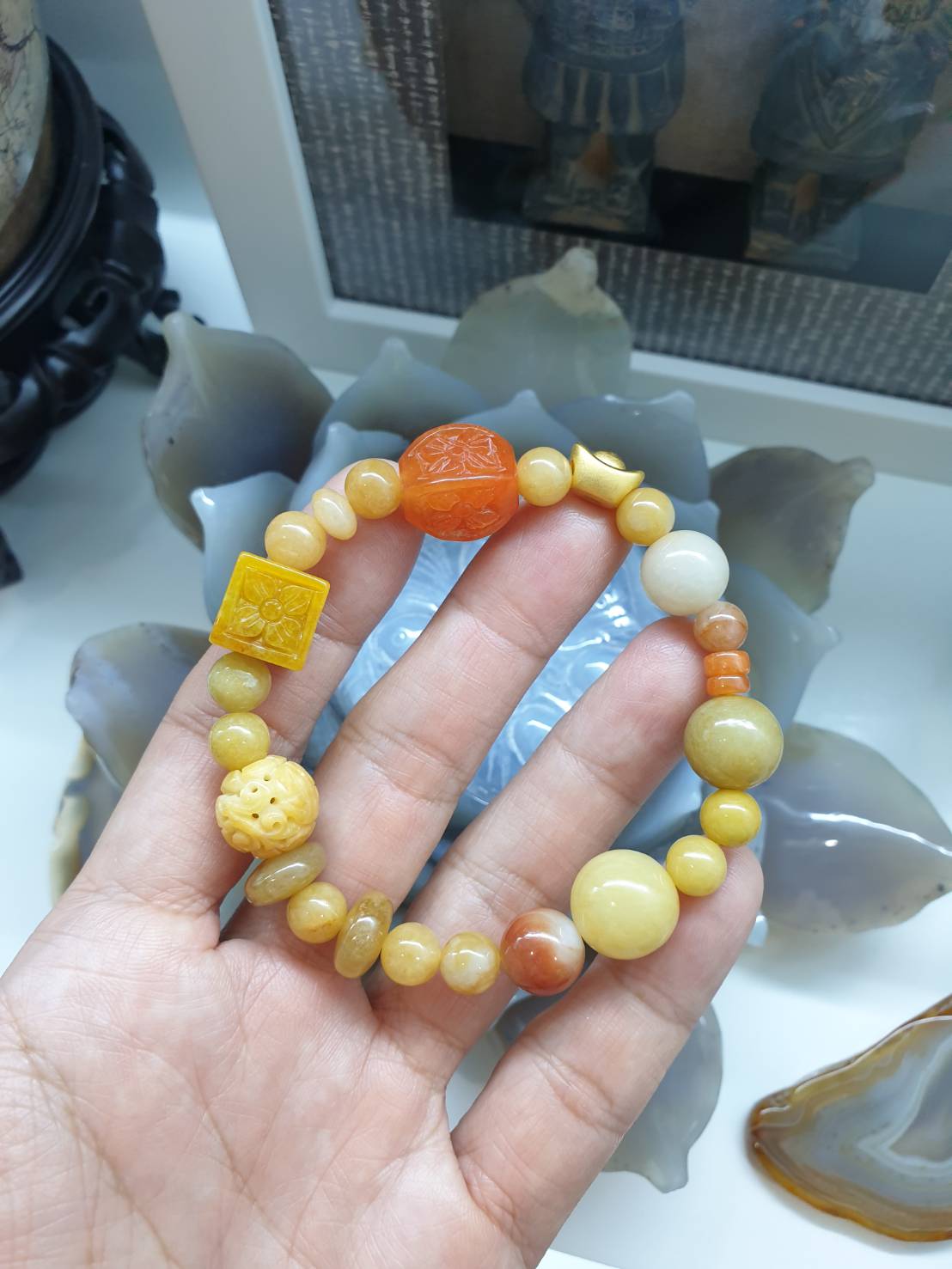 Jade Lucky Charm Bracelet | 24K Gold Ingot Charm | His or Hers Signature Style Wrist Candy