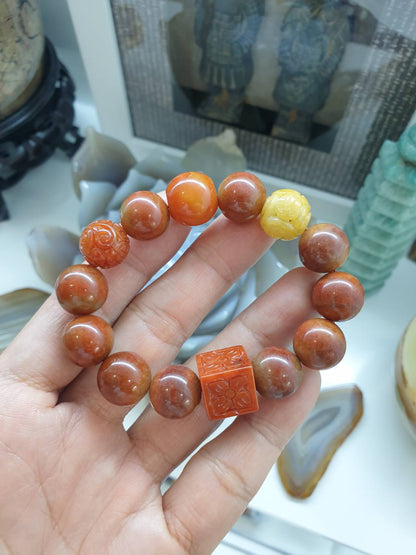 Red Jade Lucky Charm Bracelet | His or Hers  Original Jade Good Fortune Wrist Candy