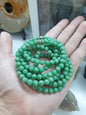 Classic Green Jade Bracelet | Type A Natural Apple Green Jadeite Beads