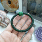 Wish-Fulfilling Jade Bracelet | Cylinder Ru Yi Bead Charm | Type A Natural Jadeite