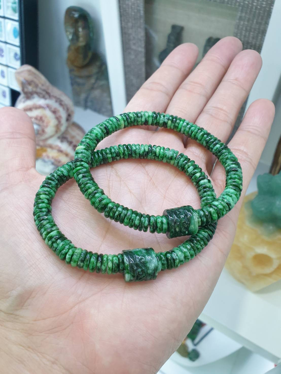 Jade Lucky Charm Bracelet | Fei Cui  Type A Natural Jadeite | His or Hers Wrist Candy