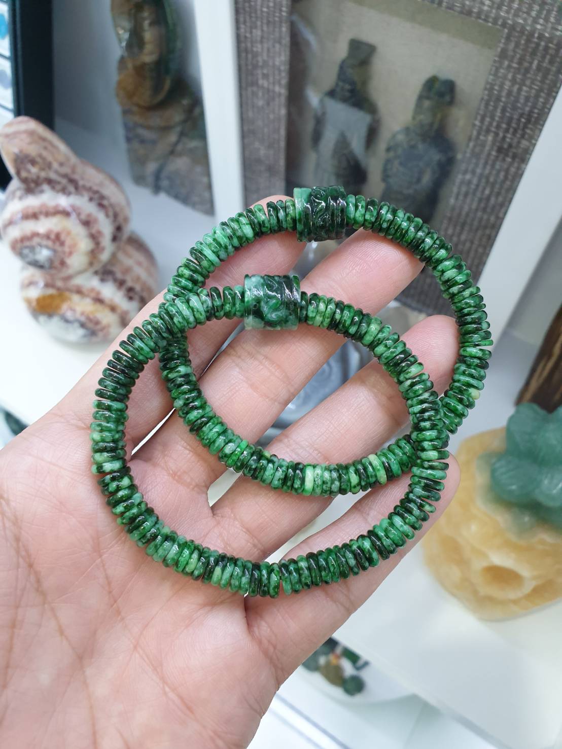 Jade Lucky Charm Bracelet | Fei Cui  Type A Natural Jadeite | His or Hers Wrist Candy