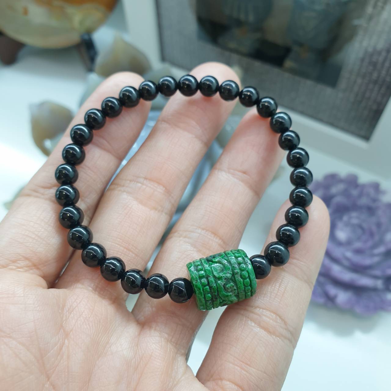Black Jade Ru Yi Charm Bracelet (3 Variants) | Type A Original Jadeite | His or Hers Fortune Bracelet