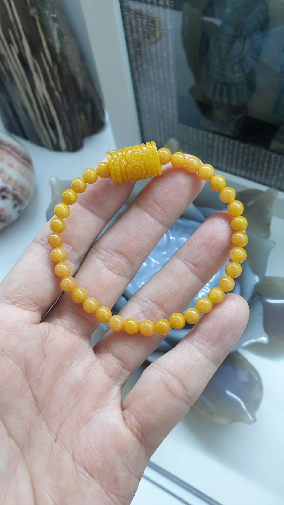 Honey Jade Luckycharm Bracelets - Type A Natural Jadeite, Selection