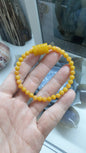 Yellow Jade Luckycharm Bracelet (17 cm), Selection |Type A Natural Jadeite
