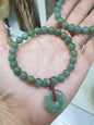 Jade Ping An Kou Charmbracelet (17 cm) | Type A Natural Jadeite