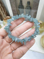 Icy Blue Jade Shards Beaded Bracelet (16 cm) | Type A Natural Jadeite