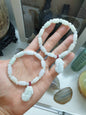 White Jade Pixiu Bracelet (17 cm) | Type A Natural Jadeite | Unique Gift Idea For Her 🎁