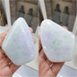 Lavender With Apple Green Jade Stone Paperweight - Type A  Jadeite