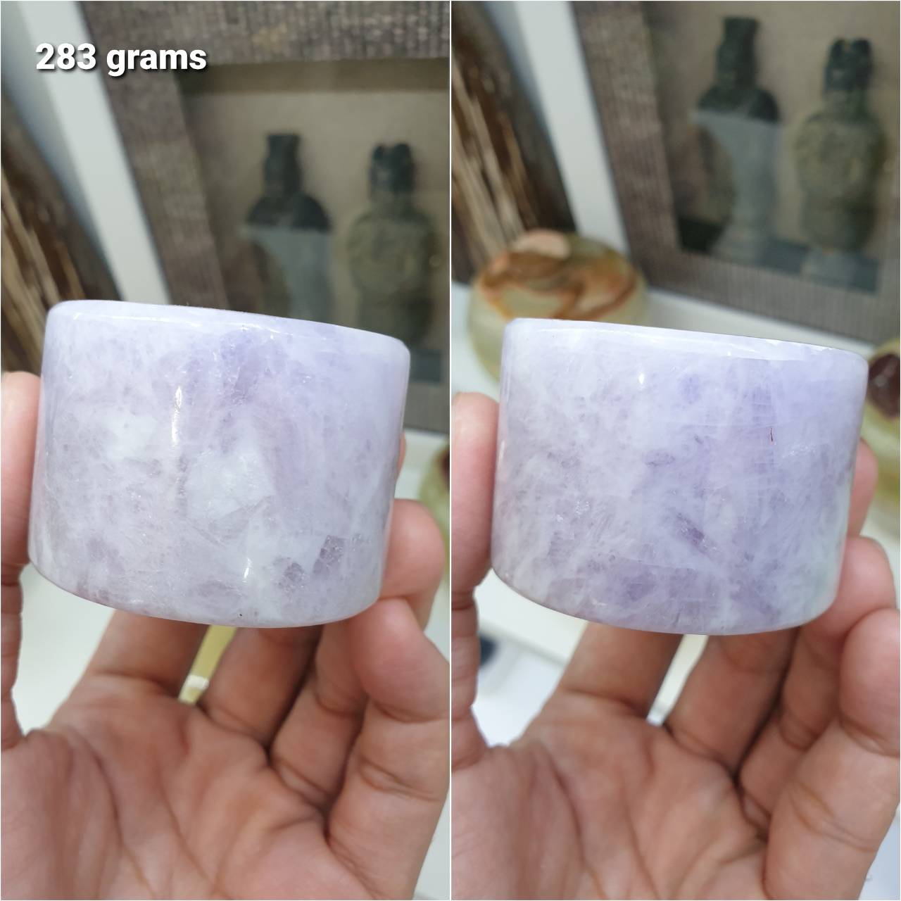 Lavender Jade Cylinder Paperweights - Type A Natural Jadeite