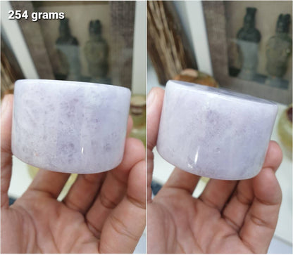 Lavender Jade Cylinder Paperweights - Type A Natural Jadeite