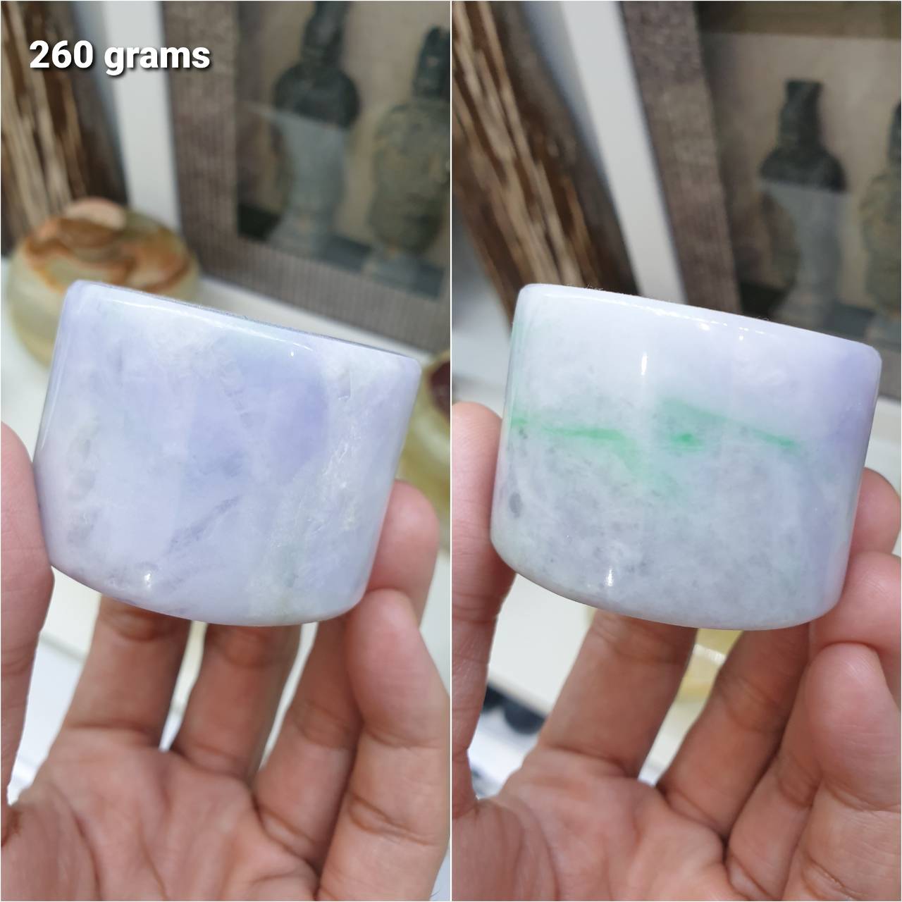 Lavender Jade Cylinder Paperweights - Type A Natural Jadeite