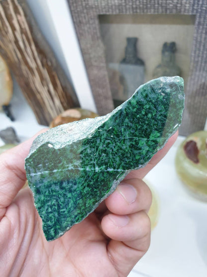 Natural Jadeite Jade Rock - 300 grams - Type A Fei Cui Specimen
