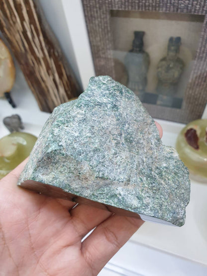 Natural Jadeite Jade Rock - 300 grams - Type A Fei Cui Specimen
