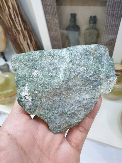 Natural Jadeite Jade Rock - 300 grams - Type A Fei Cui Specimen