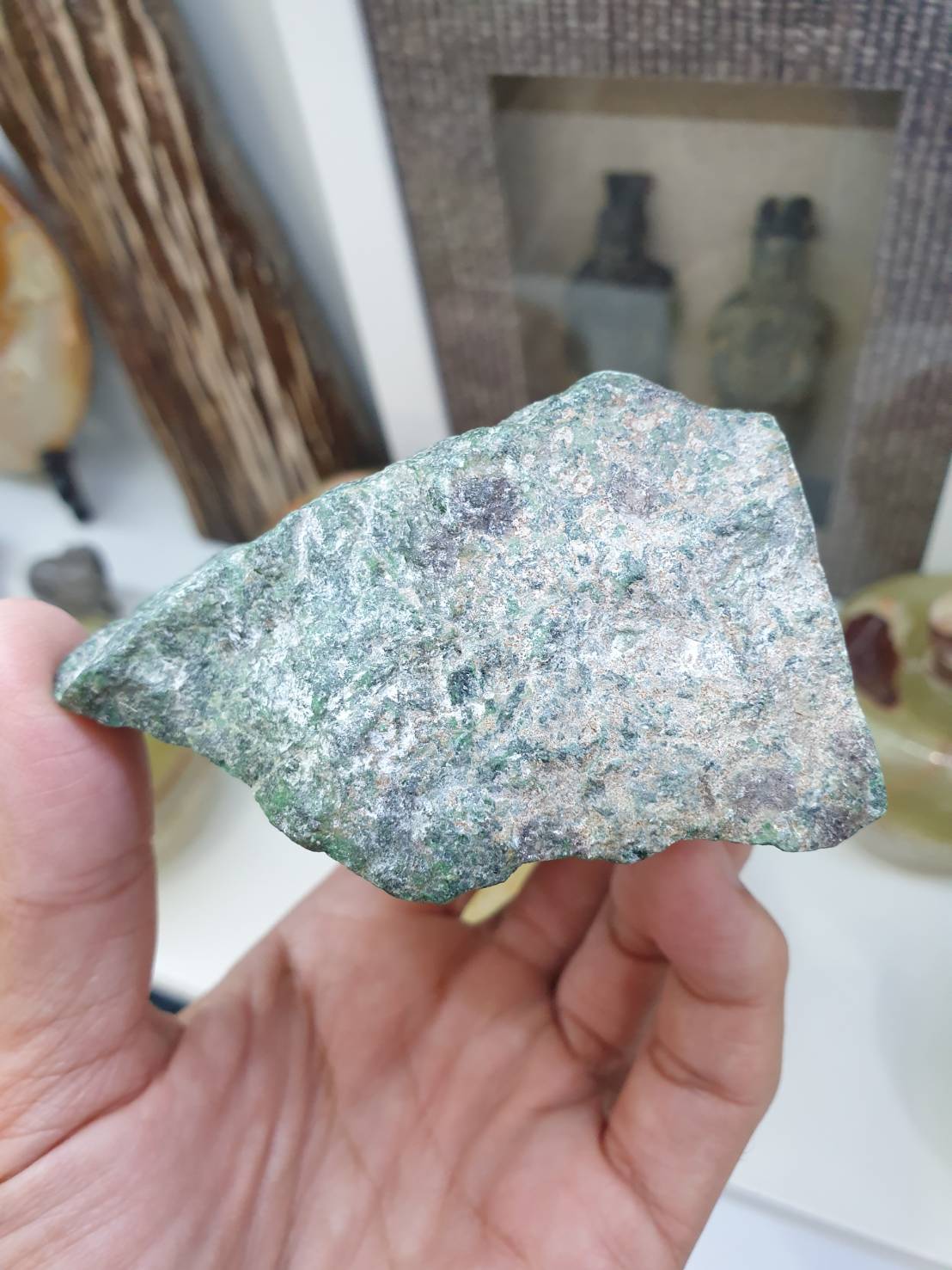 Natural Jadeite Jade Rock - 300 grams - Type A Fei Cui Specimen