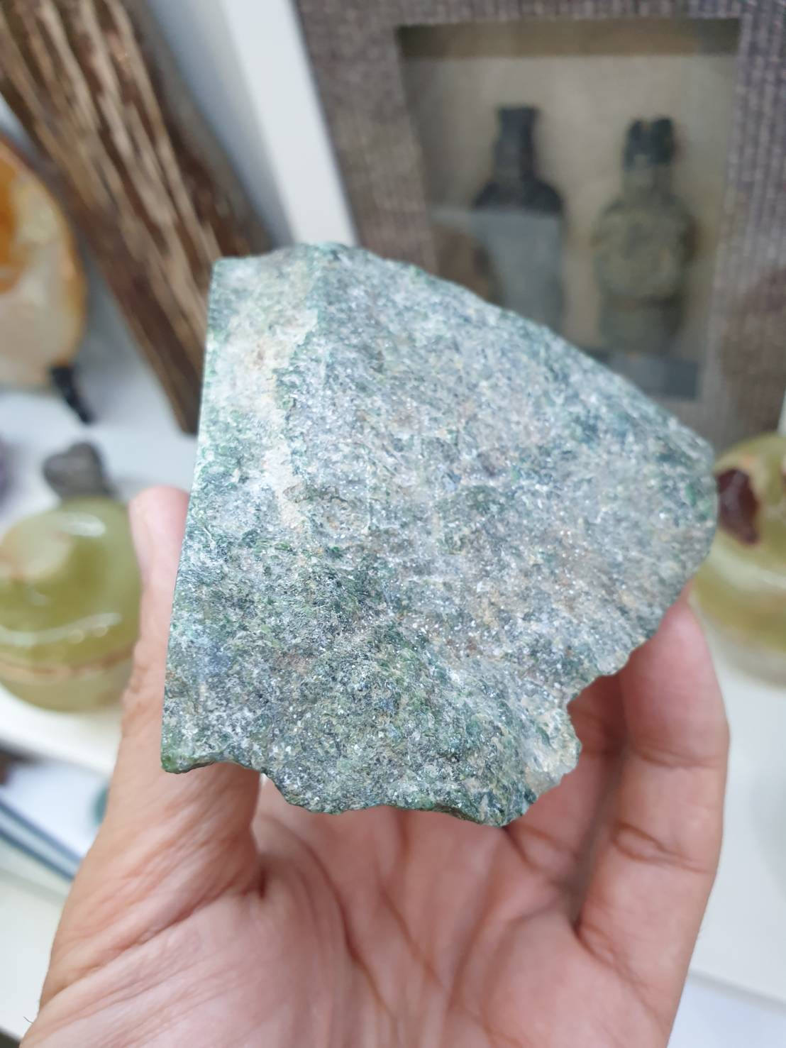 Natural Jadeite Jade Rock - 300 grams - Type A Fei Cui Specimen