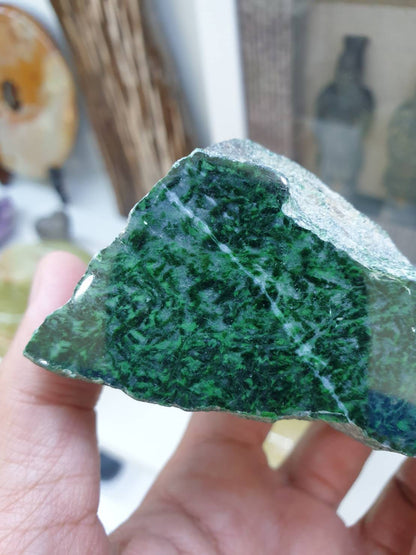 Natural Jadeite Jade Rock - 300 grams - Type A Fei Cui Specimen