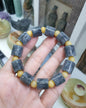 Jade Cylinder Beads Bracelet (17 cm) | Fei Cui - Type A Gray Jadeite | His or Hers Statement Wristcandy