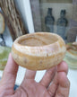 Petrified Wood Tortoise Bangle (Size 55.5) | Natural Stone Vintage Bracelet