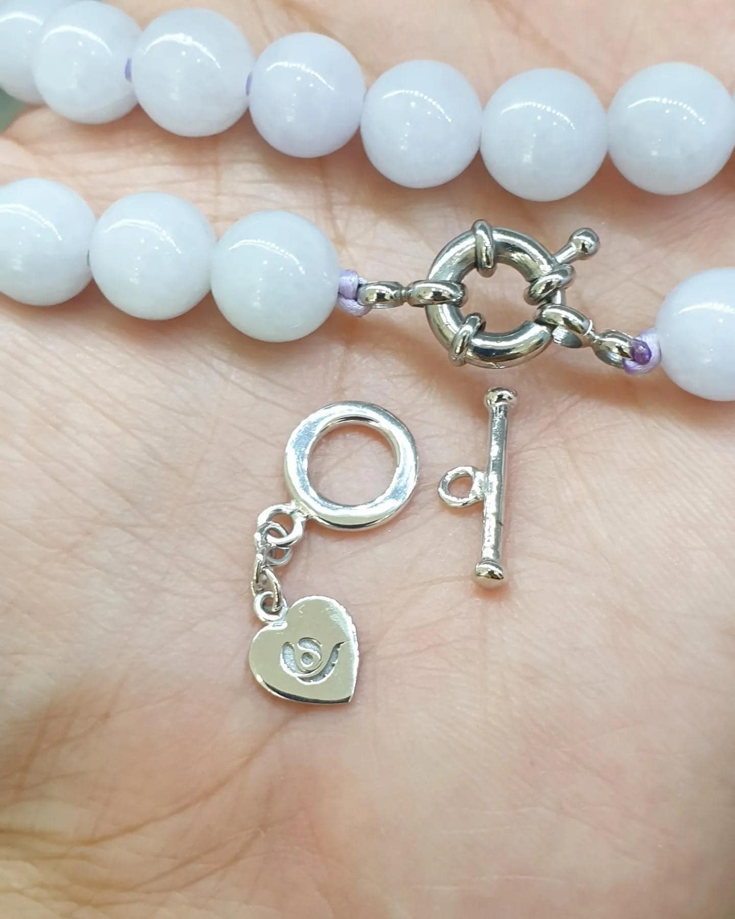 Lavender Jade Beaded Necklace (25") | Fei Cui Type A Jadeite