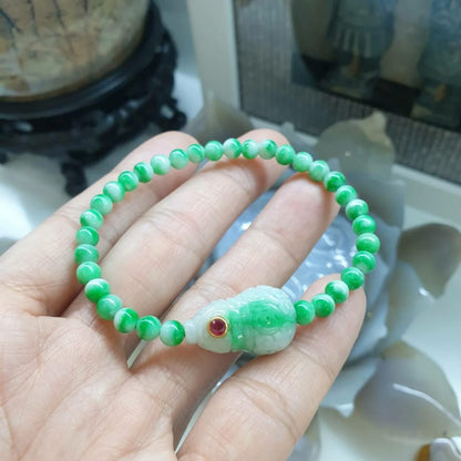 Jade Wu Lou Gourd Prosperity Bracelet