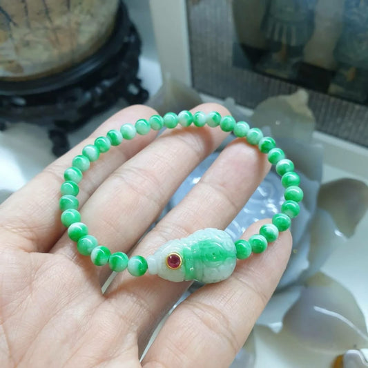 Jade Wu Lou Gourd Prosperity Bracelet