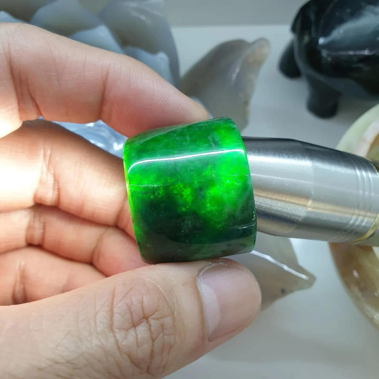 Archer’s Ring – Natural Type A Jadeite (Fei Cui Jade)