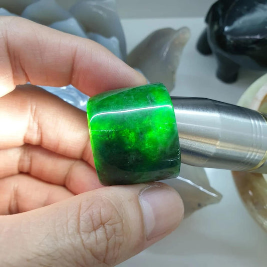 Archer’s Ring – Natural Type A Jadeite (Fei Cui Jade)