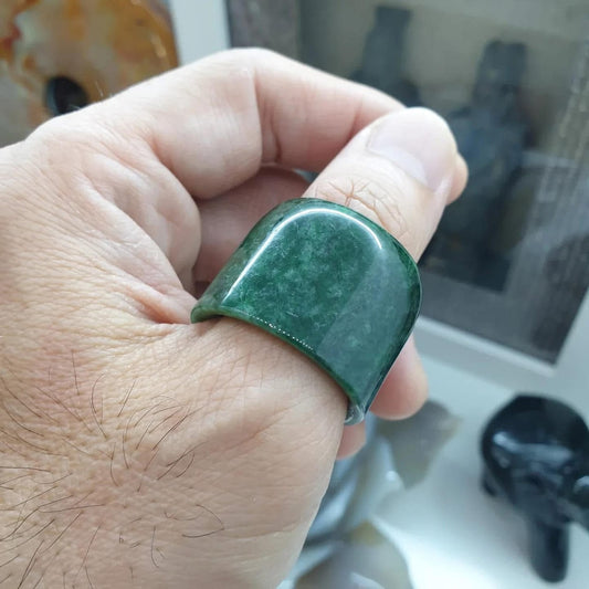 Archer’s Ring – Natural Type A Jadeite (Fei Cui Jade)