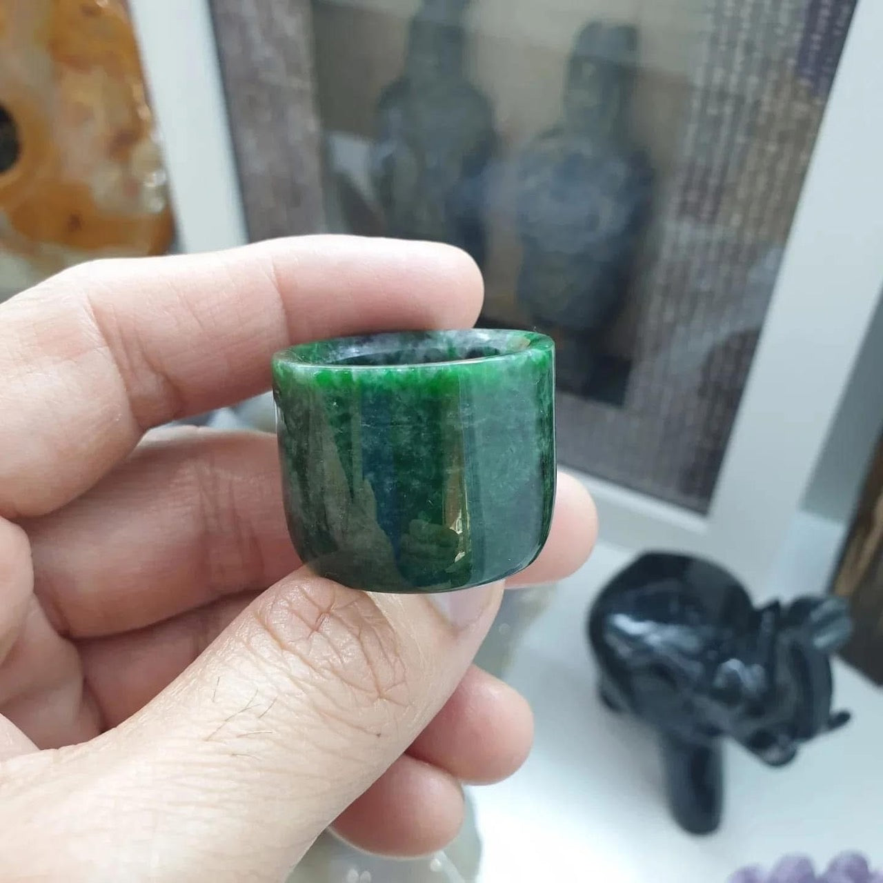 Archer’s Ring – Natural Type A Jadeite (Fei Cui Jade)