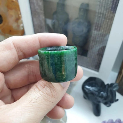 Archer’s Ring – Natural Type A Jadeite (Fei Cui Jade)