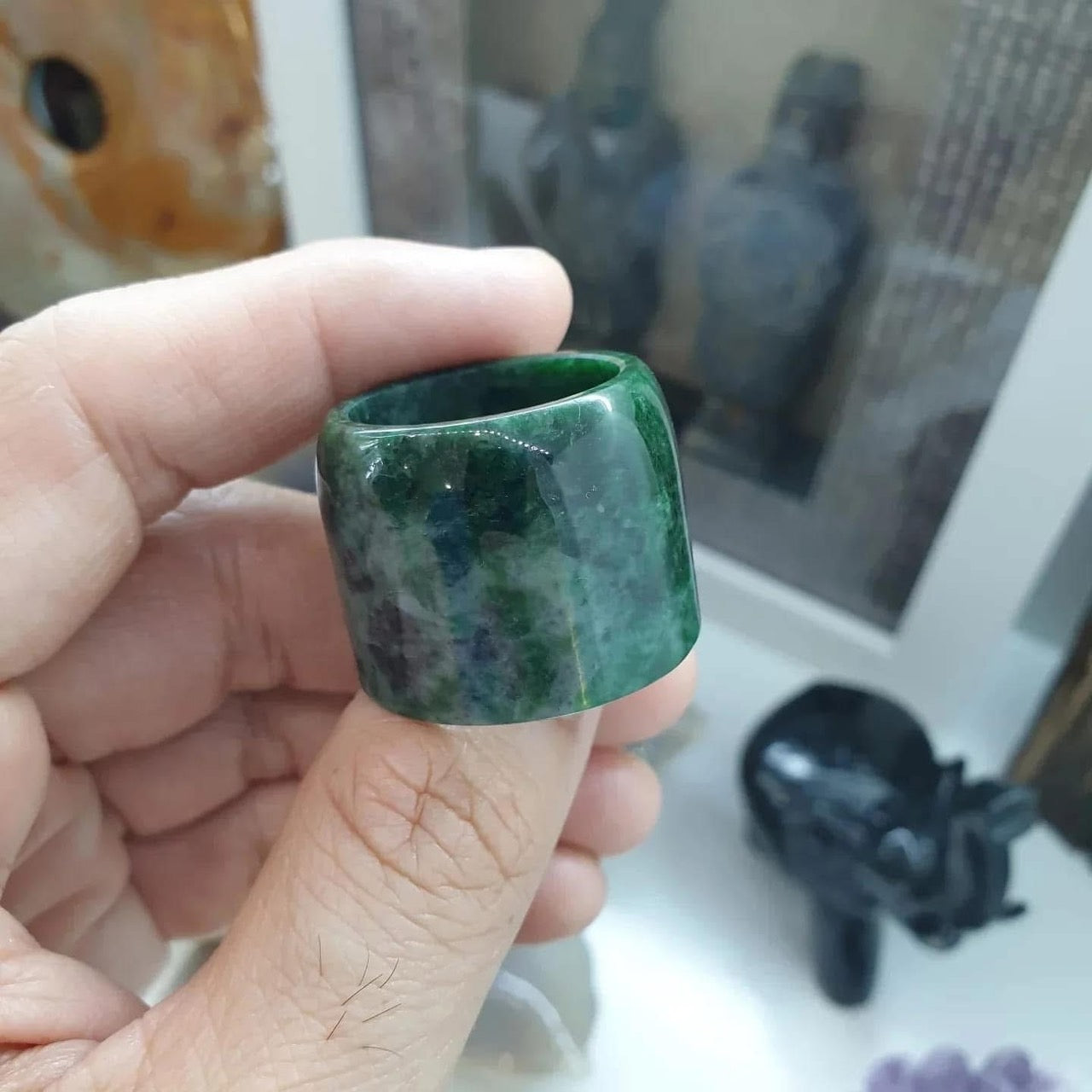 Archer’s Ring – Natural Type A Jadeite (Fei Cui Jade)