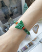 Wealth Magnet Jade Bracelet | Fei Cui Type A Natural Jadeite | Unique Wrist Candy