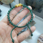 Pixiu & Jade Beads Woven Bracelet | Pure 24K Gold, Fei Cui Natural Jadeite | Handcrafted Fortune Jewelry