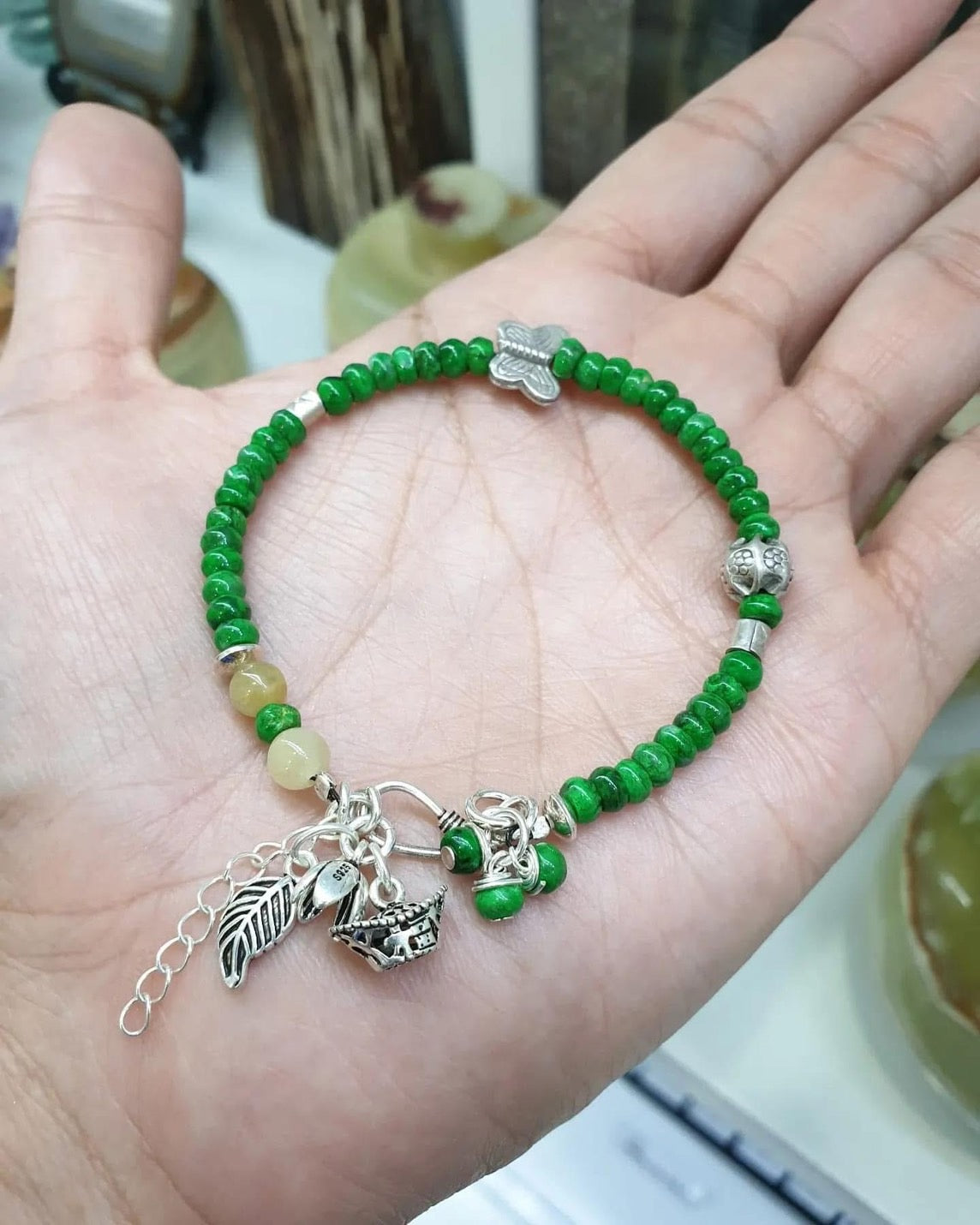 Mawsitsit & Sterling Silver Charm Bracelet