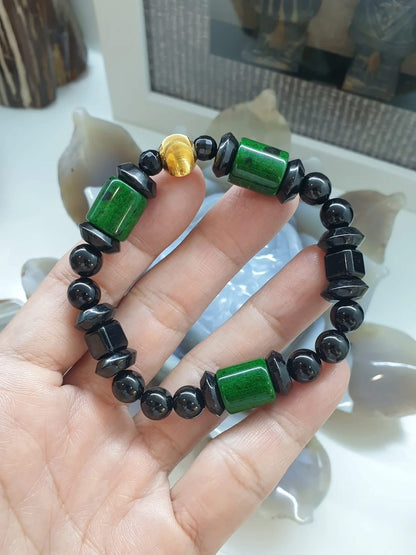 Mawsitsit, Black Jade | His or Hers Statement Bracelet