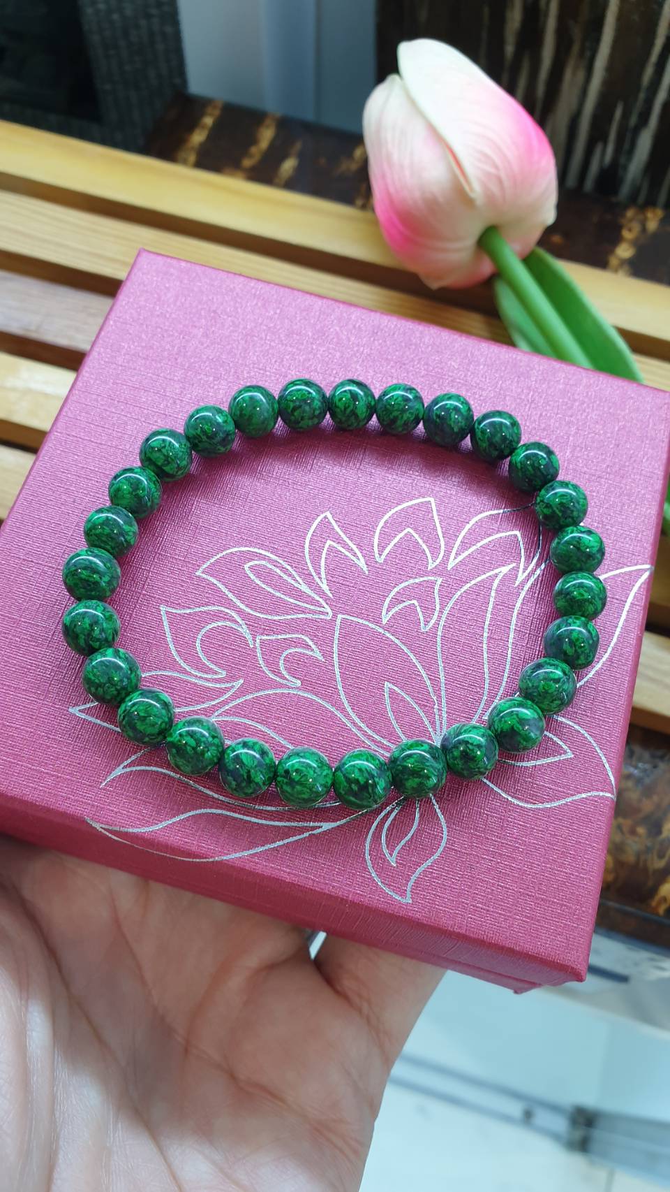 Rare Natural Mawsitsit Beads Bracelet 16 cm - Collectors Material
