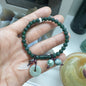 Multicharmed Deep Blue-Green Jade Bracelet | Type A Natural Jadeite