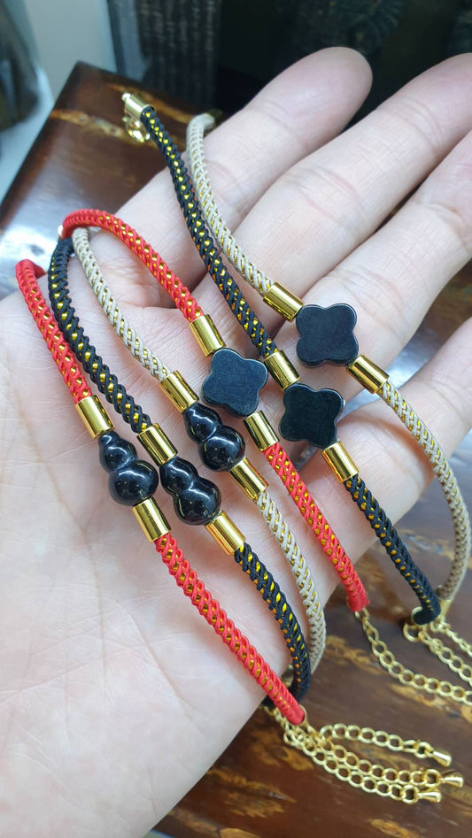 Jade Luckycharm Extension Bracelet | Original Type A Jade Charms | His or Hers Wrist Accessory