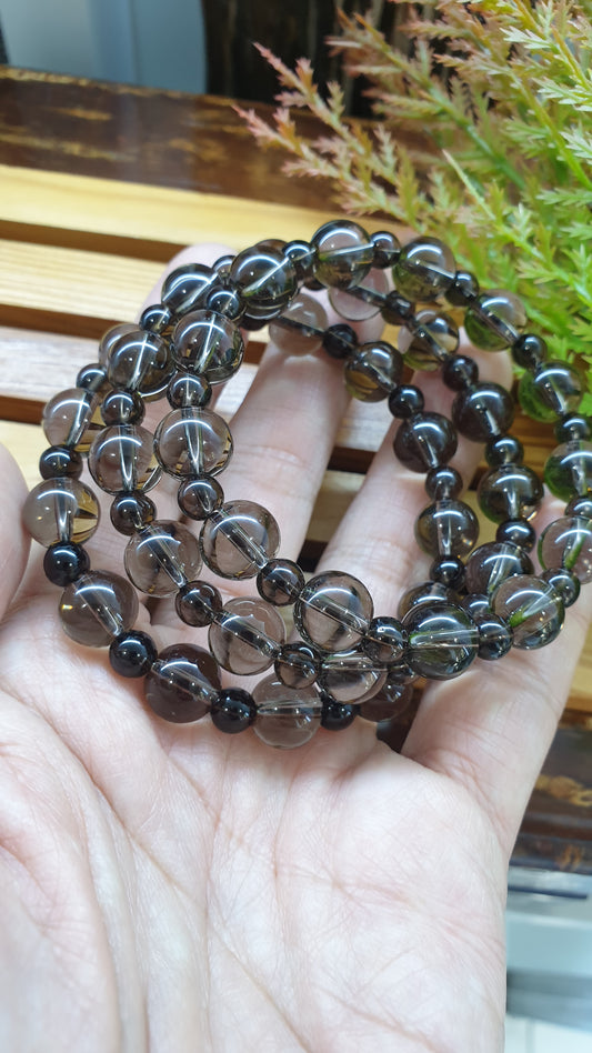 Smoky Quartz Bracelets 16cm - Natural Gemstone Beads